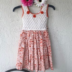 Crochet girls dress